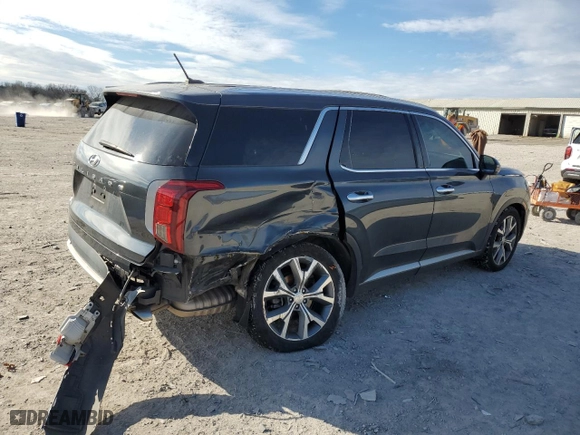 2020 Hyundai Palisade SEL with VIN KM8R34HE2LU084594, listed as a Copart auction lot 86620174 with 95,979 mi miles and Salvage Title. Bid and sale history available at carsss.com. Image 3.