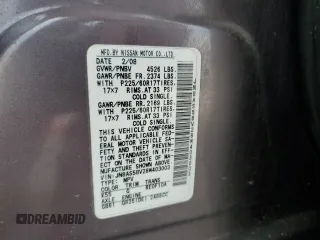 2008 Nissan Rogue SL with VIN JN8AS58V28W403003, listed as a Copart auction lot 53505575 with 228,063 mi miles and Salvage Title. Bid and sale history available at DreamBid. Image 14.