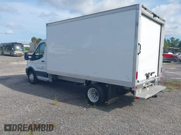 2019 Ford Transit with VIN 1FDBF8ZMXKKA68224, listed as a IAAI auction lot 42621453 with 107,981 mi miles and . Bid and sale history available at DreamBid. Image 3.