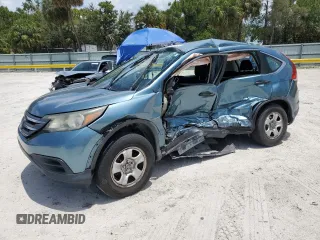 2013 Honda CR-V LX with VIN 5J6RM3H38DL015565, listed as a Copart auction lot 58641255 with Not provided miles and Salvage title. Bid and sale history available at DreamBid. Image 1.