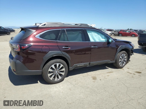 2024 Subaru Outback Touring with VIN 4S4BTAPC6R3175236, listed as a Copart auction lot 49571505 with 13,543 mi miles and Salvage title. Bid and sale history available at DreamBid. Image 3.