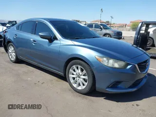 2015 Mazda Mazda6 i Sport with VIN JM1GJ1U55F1223886, listed as a IAAI auction lot 41980464 with 120,146 mi miles. Bid and sale history available at carsss.com. Image 1.