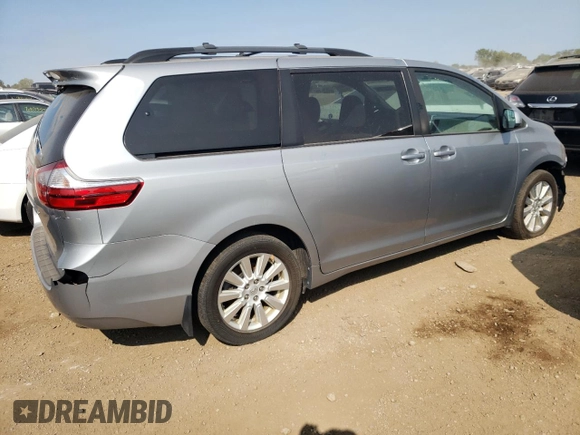 2017 Toyota Sienna LE with VIN 5TDJZ3DC1HS158937, listed as a Copart auction lot 70856204 with 110,572 mi miles and Salvage title. Bid and sale history available at DreamBid. Image 3.