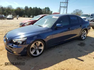 2009 BMW 5 Series 528i with VIN WBANU53589C122872, listed as a Copart auction lot 46658035 with 194,383 mi miles and Salvage Title. Bid and sale history available at carsss.com. Image 1.