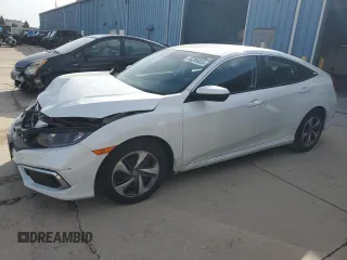 2019 Honda Civic LX with VIN 2HGFC2F61KH602592, listed as a Copart auction lot 49295655 with 96,526 mi miles and Salvage Title. Bid and sale history available at DreamBid. Image 1.