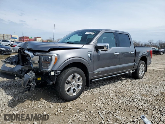2022 Ford F-150 XL with VIN 1FTFW1ED6NFA25581, listed as a Copart auction lot 51600655 with 33,220 mi miles and Salvage Title. Bid and sale history available at DreamBid. Image 1.