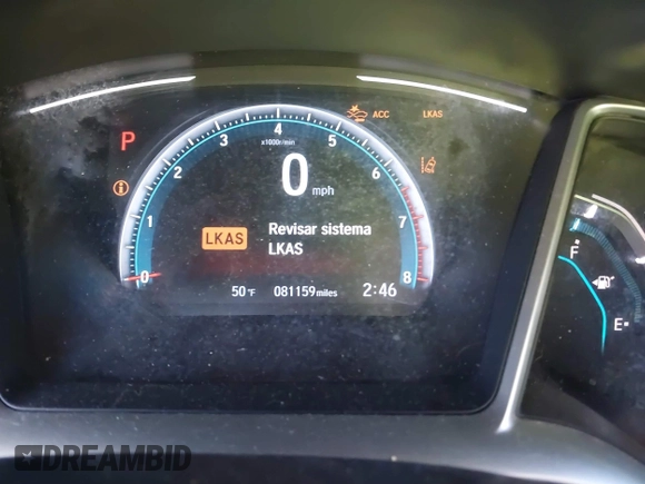 2019 Honda Civic Sedan EX with VIN JHMFC1F31KX007184, listed as a IAAI auction lot 41466241 with 81,159 mi miles. Bid and sale history available at carsss.com. Image 16.