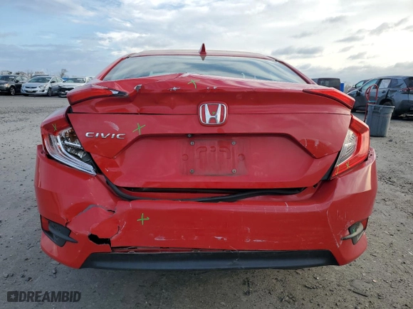2018 Honda Civic Sedan EX with VIN 2HGFC2F71JH507389, listed as a Copart auction lot 51099105 with 116,178 mi miles and Salvage Title. Bid and sale history available at carsss.com. Image 6.