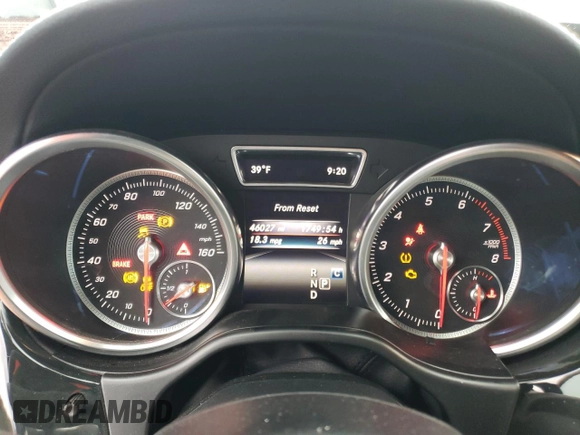 2018 Mercedes-Benz GLS 450 with VIN 4JGDF6EE9JB153789, listed as a Copart auction lot 36778764 with 46,027 mi miles and . Bid and sale history available at DreamBid. Image 9.