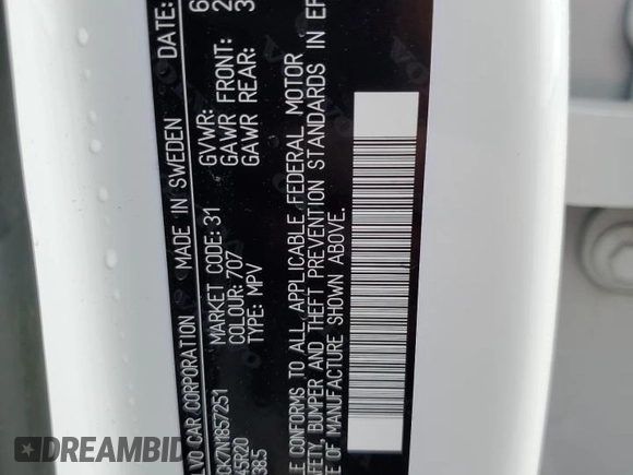 2022 Volvo XC90 Momentum with VIN YV4102CK7N1857251, listed as a Copart auction lot 79499764 with 16,293 mi miles and Salvage Title. Bid and sale history available at DreamBid. Image 13.