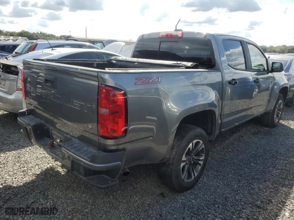 2021 Chevrolet Colorado 2WD Z71 with VIN 1GCGSDEN7M1112671, listed as a Copart auction lot 44656905 with 0 mi miles and Non Repairable. Bid and sale history available at carsss.com. Image 3.