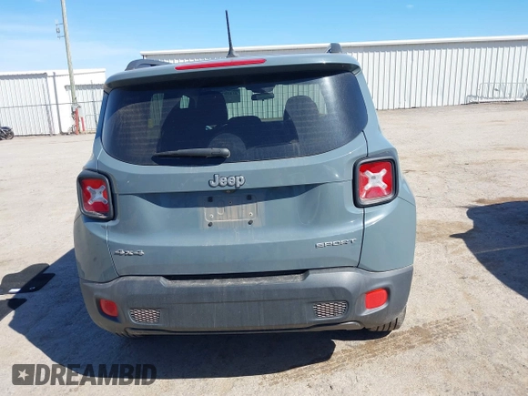 2017 Jeep Renegade Sport with VIN ZACCJBAB9HPG19367, listed as a IAAI auction lot 41818793 with 77,652 mi miles and . Bid and sale history available at carsss.com. Image 16.