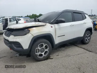 2022 Jeep Compass Trailhawk with VIN 3C4NJDDB9NT159096, listed as a Copart auction lot 58563145 with Not provided miles and Salvage title. Bid and sale history available at DreamBid. Image 1.