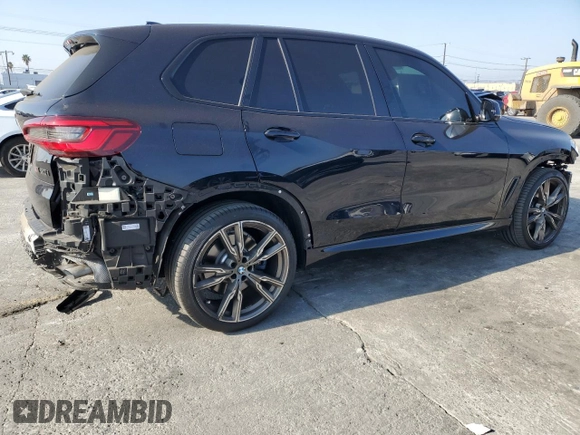 2020 BMW X5 M50i with VIN 5UXJU4C07LLE45691, listed as a Copart auction lot 42826395 with 41,108 mi miles and Salvage Title. Bid and sale history available at DreamBid. Image 3.