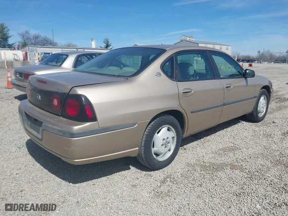 2004 Chevrolet Impala with VIN 2G1WF52E549302855, listed as a IAAI auction lot 41816288 with 165,208 mi miles. Bid and sale history available at carsss.com. Image 4.