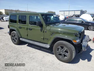 2021 Jeep Wrangler Unlimited Sahara Altitude с VIN 1C4HJXEN5MW865773, выставлен на аукционе Copart как лот 66431724 с пробегом 61 101 миль миль и Списание • Salvage title. История ставок и продаж доступна на DreamBid. Изображение 4.