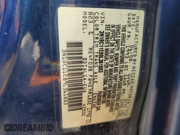 2009 Nissan Versa S z VIN 3N1BC11E89L361883, wystawiony jako Copart lot #57121985 z przebiegiem 204 638 mil mil oraz Czysty tytuł • Clean title. Historia ofert i sprzedaży dostępna na DreamBid. Obrazek 12.