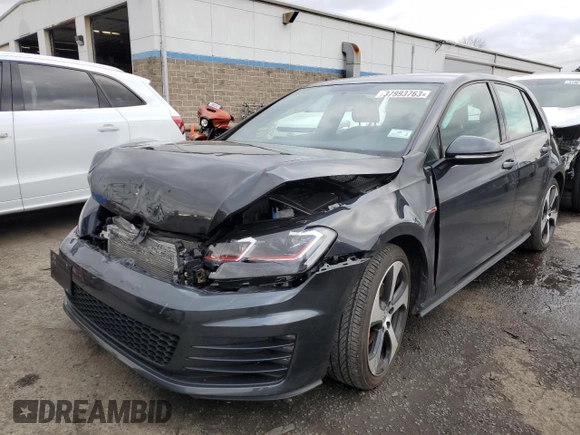 2017 Volkswagen Golf GTI S with VIN 3VW4T7AU7HM032596, listed as a Copart auction lot 37993763 with 32,137 mi miles. Bid and sale history available at carsss.com. Image 1.