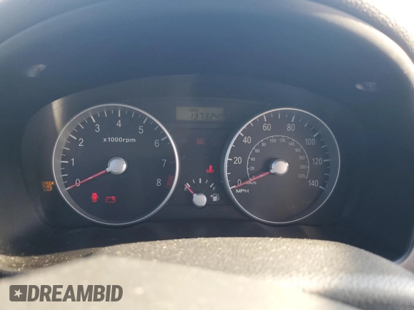2008 Hyundai Accent GS with VIN KMHCM36C48U070038, listed as a Copart auction lot 83967774 with 137,324 mi miles and Salvage Title. Bid and sale history available at carsss.com. Image 9.