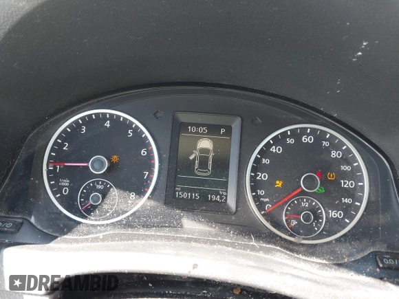 2013 Volkswagen Tiguan S with VIN WVGAV3AX2DW063067, listed as a IAAI auction lot 41638749 with 150,115 mi miles and . Bid and sale history available at DreamBid. Image 12.