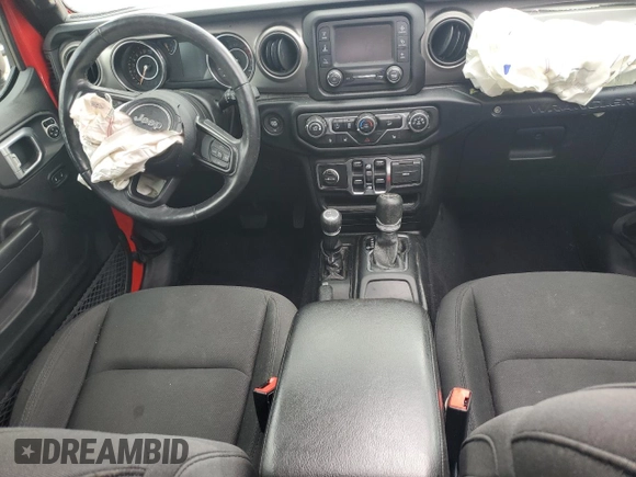 2019 Jeep Wrangler Unlimited Sport with VIN 1C4HJXDG2KW637021, listed as a Copart auction lot 58391315 with 66,087 mi miles and Salvage title. Bid and sale history available at DreamBid. Image 8.