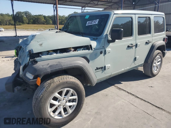 2023 Jeep Wrangler Sport with VIN 1C4HJXDGXPW615498, listed as a Copart auction lot 72514824 with 22,125 mi miles and Clean Title. Bid and sale history available at DreamBid. Image 1.