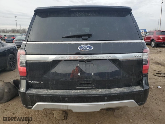 2020 Ford Expedition Max Platinum with VIN 1FMJK1MT5LEA95117, listed as a Copart auction lot 43790615 with 0 mi miles and Non Repairable. Bid and sale history available at carsss.com. Image 6.