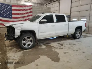 2018 Chevrolet Silverado 1500 LT with VIN 1GCUKREC8JF200108, listed as a Copart auction lot 44582405 with 126,169 mi miles and Salvage Title. Bid and sale history available at DreamBid. Image 1.