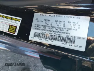 2009 Mazda 3 S Touring with VIN JM1BK324291209865, listed as a IAAI auction lot 41037298 with Not Provided miles and . Bid and sale history available at DreamBid. Image 9.