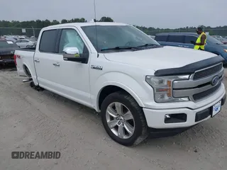 2018 Ford F-150 XL with VIN 1FTEW1E51JFB55668, listed as a IAAI auction lot 42044417 with 63,309 mi miles and . Bid and sale history available at DreamBid. Image 1.
