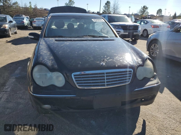 2002 Mercedes-Benz C 230/260/280/320 with VIN WDBRF64J82F278557, listed as a Copart auction lot 45290925 with Not Provided miles and Salvage Title. Bid and sale history available at DreamBid. Image 5.