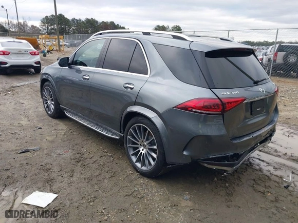 2022 Mercedes-Benz GLE with VIN 4JGFB4KB8NA830006, listed as a IAAI auction lot 41258028 with 20,886 mi miles. Bid and sale history available at carsss.com. Image 3.