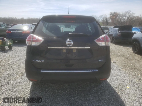 2015 Nissan Rogue S with VIN KNMAT2MV0FP524942, listed as a Copart auction lot 49583595 with 95,133 mi miles and Salvage Title. Bid and sale history available at DreamBid. Image 6.