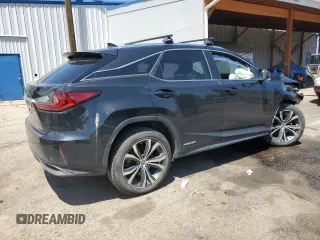 2019 Lexus RX 450h with VIN 2T2BGMCA3KC037404, listed as a Copart auction lot 61683875 with 76,316 mi miles and Salvage title. Bid and sale history available at DreamBid. Image 3.