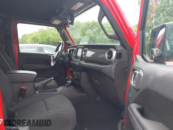2018 Jeep Wrangler Unlimited Sahara z VIN 1C4HJXEG4JW316496, wystawiony jako IAAI lot #42437607 z przebiegiem 46 861 mil mil oraz . Historia ofert i sprzedaży dostępna na DreamBid. Obrazek 5.