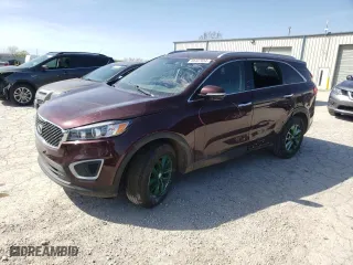 2018 Kia Sorento LX V6 with VIN 5XYPG4A58JG394628, listed as a Copart auction lot 48447934 with 105,354 mi miles and Salvage Title. Bid and sale history available at carsss.com. Image 1.