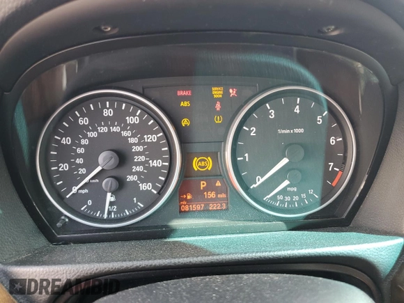 2007 BMW 3 Series 328i with VIN WBAVA33597KX82600, listed as a Copart auction lot 51384475 with 81,597 mi miles and Non Repairable. Bid and sale history available at carsss.com. Image 9.