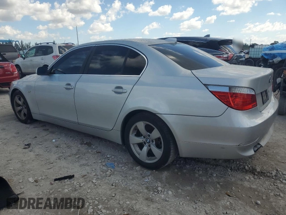 2007 BMW 5 Series 525i with VIN WBANE53517CY04776, listed as a Copart auction lot 50913105 with 154,097 mi miles and Clean Title. Bid and sale history available at carsss.com. Image 2.