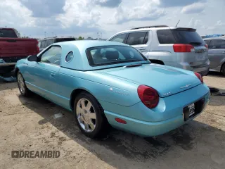 2002 Ford Thunderbird w/Hardtop Premium with VIN 1FAHP60A82Y125798, listed as a Copart auction lot 64193474 with 28,895 mi miles and Salvage Title. Bid and sale history available at carsss.com. Image 2.