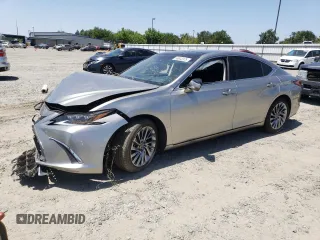 2019 Lexus ES 350 with VIN 58ABZ1B16KU005889, listed as a Copart auction lot 59633375 with 46,575 mi miles and Salvage title. Bid and sale history available at DreamBid. Image 1.