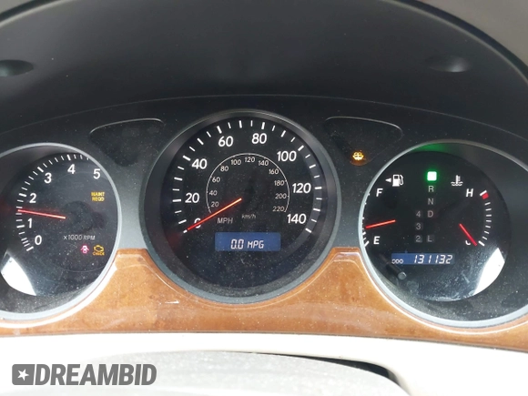 2005 Lexus ES 330 with VIN JTHBA30G955061537, listed as a IAAI auction lot 42024501 with 131,132 mi miles. Bid and sale history available at carsss.com. Image 7.