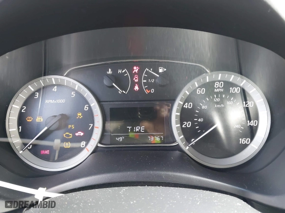 2015 Nissan Sentra S with VIN 3N1AB7APXFY216474, listed as a IAAI auction lot 41293511 with 73,767 mi miles. Bid and sale history available at carsss.com. Image 7.