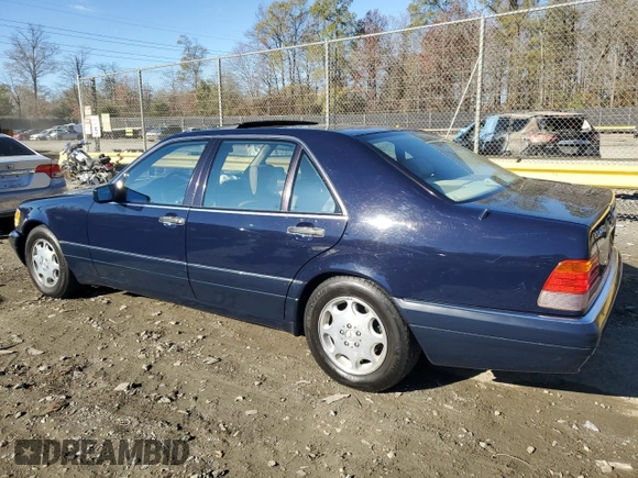 1996 Mercedes-Benz S with VIN WDBGA43E6TA299243, listed as a Copart auction lot 79664294 with 168,356 mi miles and Salvage Title. Bid and sale history available at DreamBid. Image 2.