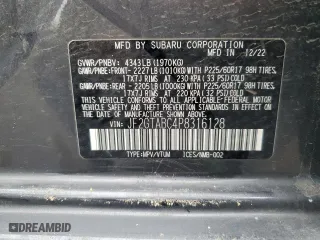 2023 Subaru Crosstrek with VIN JF2GTABC4P8316128, listed as a Copart auction lot 51856085 with 22,722 mi miles and Salvage Title. Bid and sale history available at carsss.com. Image 15.