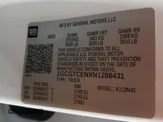 2022 Chevrolet Colorado 4WD LT with VIN 1GCGTCENXN1288431, listed as a Copart auction lot 51446895 with 46,582 mi miles and Salvage title. Bid and sale history available at DreamBid. Image 12.