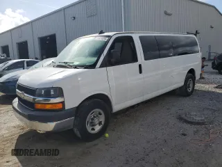 2016 Chevrolet Express Passenger LT z VIN 1GAZGPFG5G1238133, wystawiony jako Copart lot #51679825 z przebiegiem 138 853 mil mil oraz Czysty tytuł • Clean title. Historia ofert i sprzedaży dostępna na DreamBid. Obrazek 1.