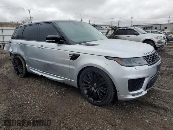 2019 Land Rover Range Rover Sport Dynamic with VIN SALWR2REXKA832168, listed as a Copart auction lot 47318485 with 56,750 mi miles and Salvage Title. Bid and sale history available at carsss.com. Image 4.