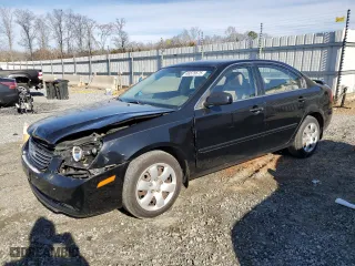 2008 Kia Optima LX with VIN KNAGE123885274992, listed as a Copart auction lot 46578675 with 279,136 mi miles and Salvage Title. Bid and sale history available at carsss.com. Image 1.