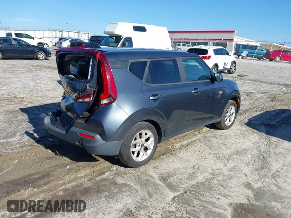 2020 Kia Soul LX with VIN KNDJ23AU2L7012020, listed as a IAAI auction lot 41459734 with 201,605 mi miles. Bid and sale history available at carsss.com. Image 4.