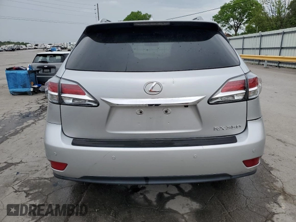 2015 Lexus RX 350 with VIN 2T2BK1BA0FC284190, listed as a Copart auction lot 53527925 with 109,436 mi miles and Salvage Title. Bid and sale history available at DreamBid. Image 6.